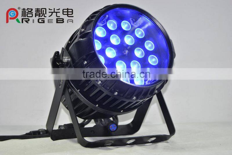 High Power LED 18x10w 4IN1 RGBW high lumen led par Zoom