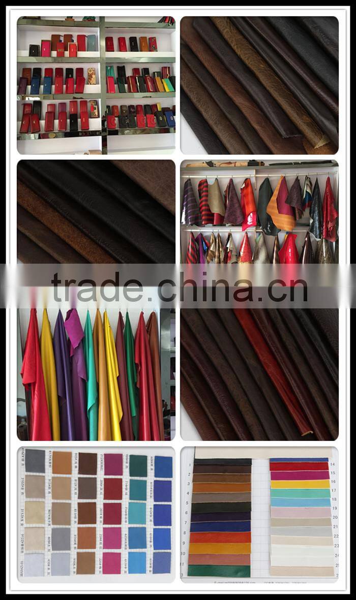 Money Printing Flower Clip Promotional Fashion PU leather Wallet