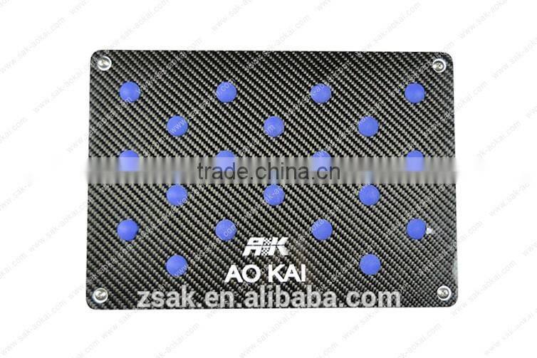 Anti-slip carpet mat pedal pad carbon fiber