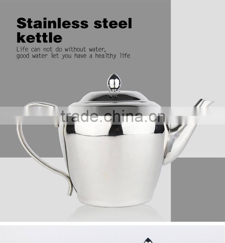 Premium internal expanding drum design perfect for pouring tea stainless steel coffee kettle/tea kettle creative handle design f