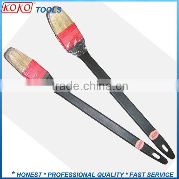 koko08 wooden handle acrylic bristles copper ferrule angle radiator paint brush