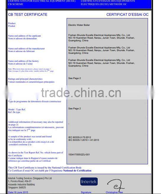 8L home/ office use double layer rapid portable electric drinking water boiler