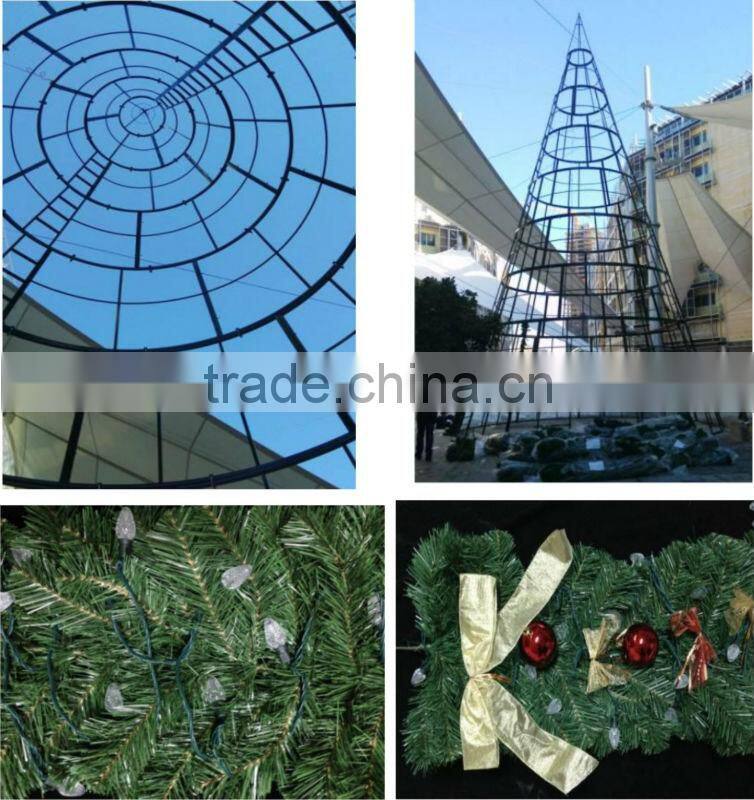 2015 Fantastic mental christmas tree shopping mall ornament