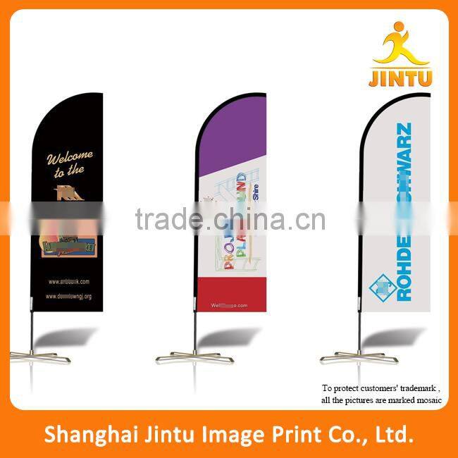 2016 Custom Advertising Teardrop Beach Flags With cross base,Feather Flag wholesale