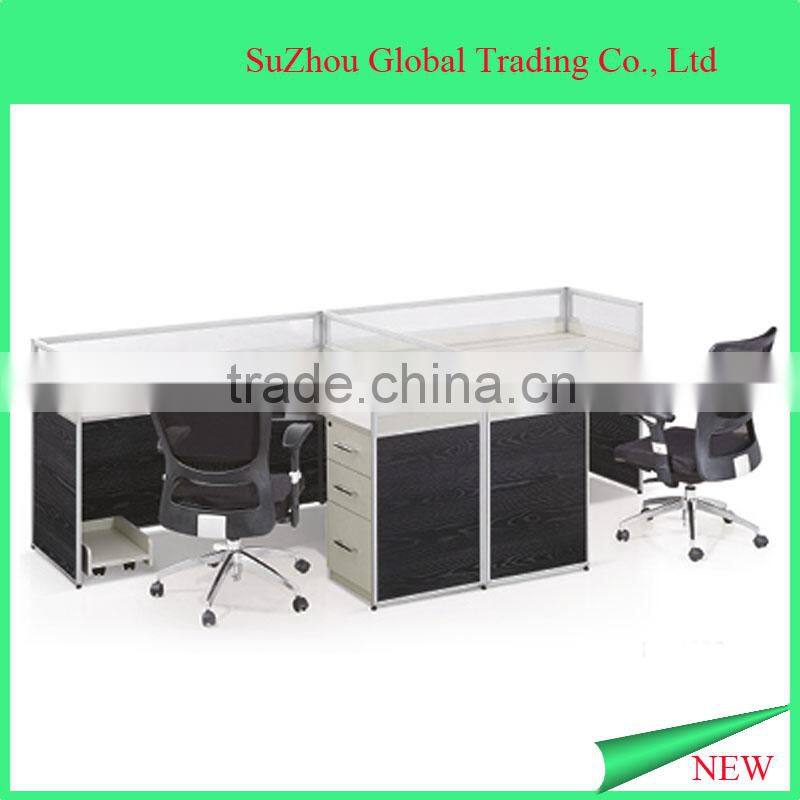 2016 cheap modern design office partition wooden computer desk