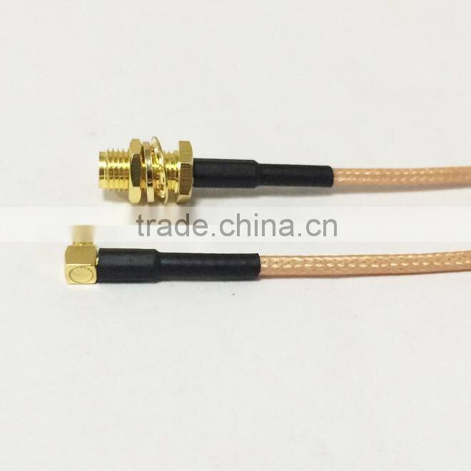 15CM 6 inch SMA female with socket to 3G modem connector MS156 right angle pigtail cable RG316