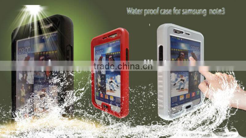 For Samsung Compatible Brand and PC + Silicone Material universal waterproof case for Samsung galaxy note3