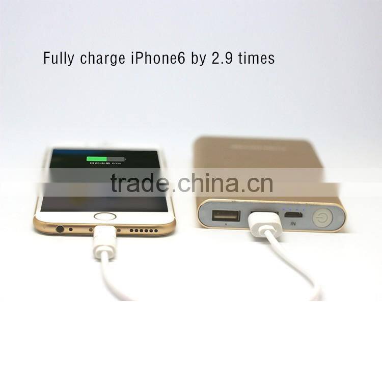 high level 8000mah portable mobile power bank