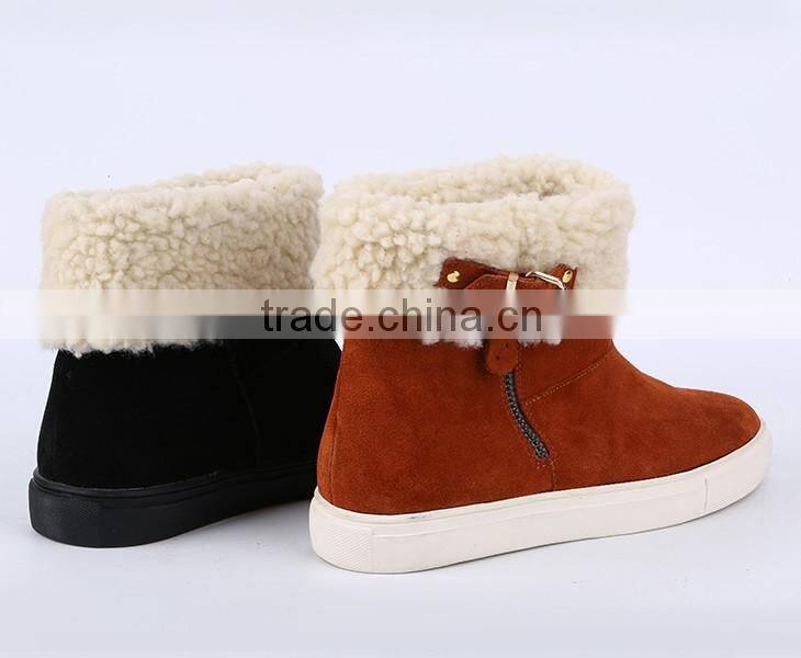 Customized fashion women cow suede rubber outsole comfortable shoes all brands