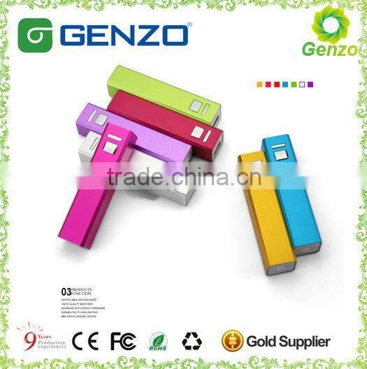 Mini power bank 2600mah with light weight legoo power bank(GZ-PB-01B)