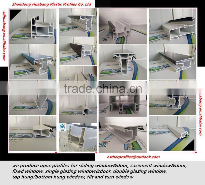 upvc profile in window/pvc angle profile/pvc corner profile 60, 65, 80, 88 series