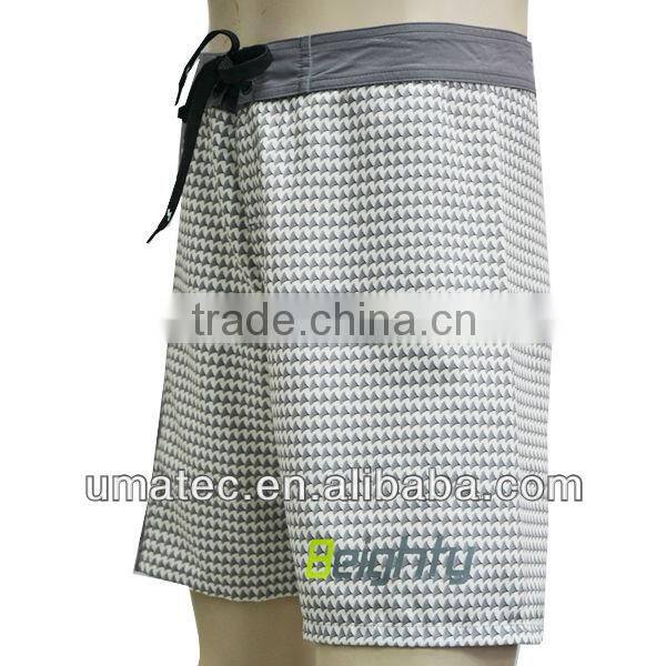 Reflective neon printed logo Polyester Printed Stain Men's Board Shorts-short shorts