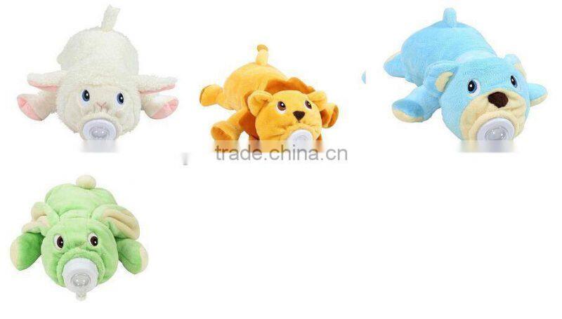 Hot Water Bottle Animal Plush Cover,Plush Baby Milk Bottle Cover,Custom Plush Cow Hot Water Bottle Cover