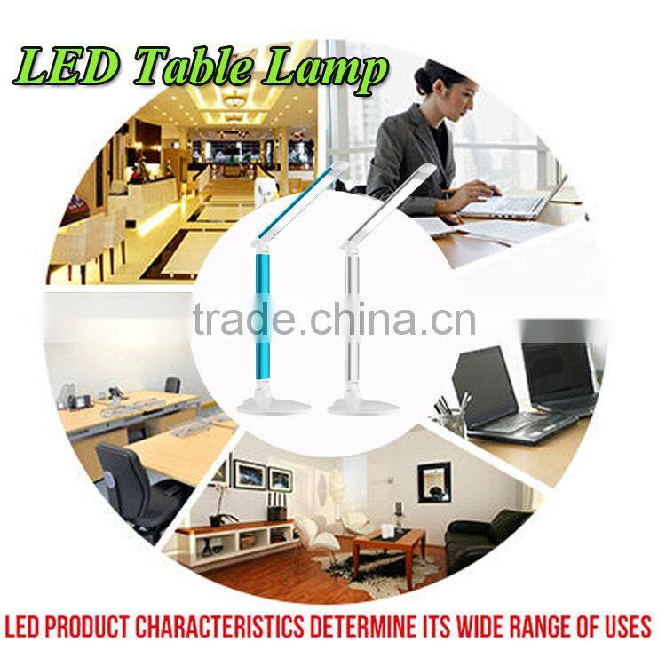2015 new led office lamp,dimmable touch led table lamp with calendar