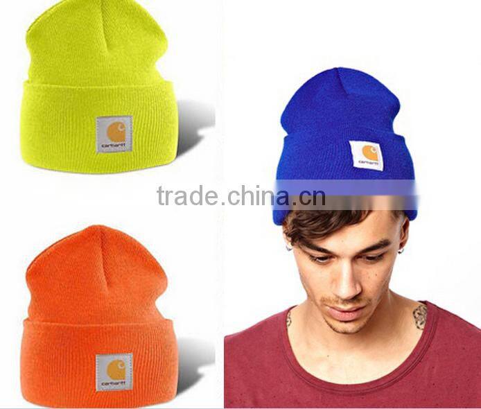 Pom Pom OEM Jacquard Pattern Beanie Hats Wholesale,Custom Knit Acrylic Beanie