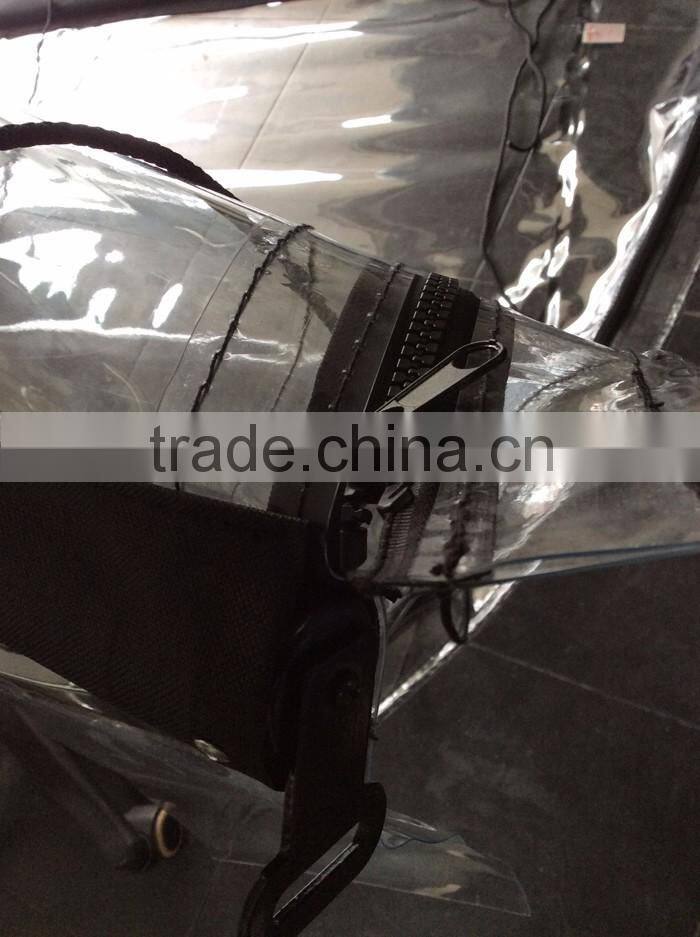 Clear PVC fabric roller up outdoor blinds