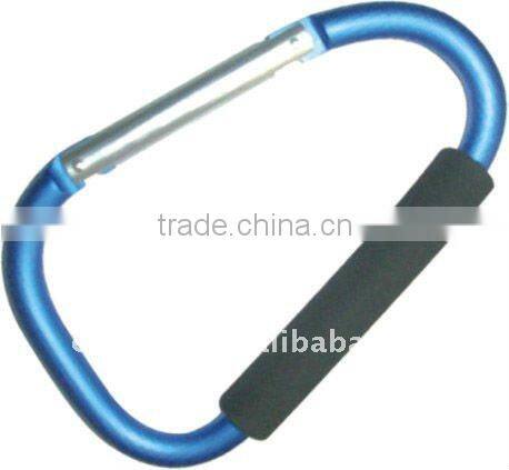 EVA Aluminum Alloy Metal Bag Carabiner Hook With Strap