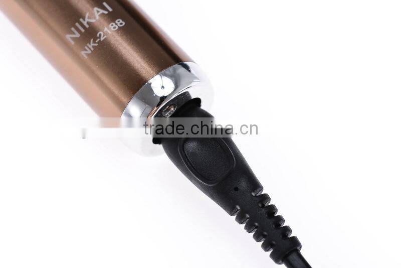 High quality NIKAI manual mini electric nose hair trimmer