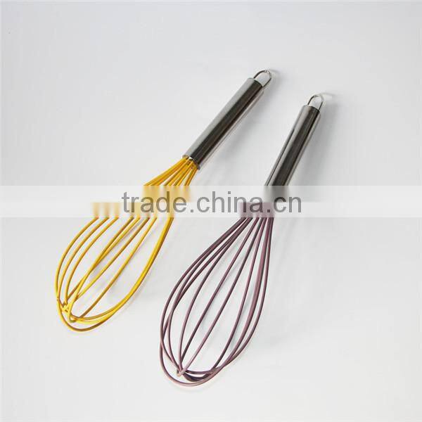 Hot sale new design silicone coated whisk