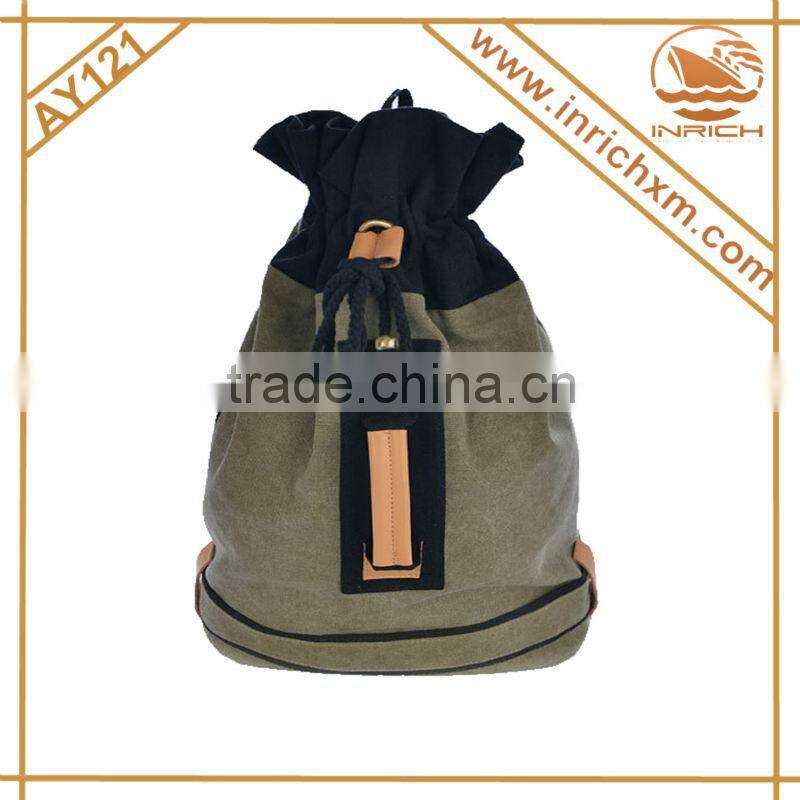 Korean Canvas Drawstring Bag For Travelling,Hanging Out
