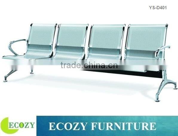 Cold-rolled steel waiting chair for public place