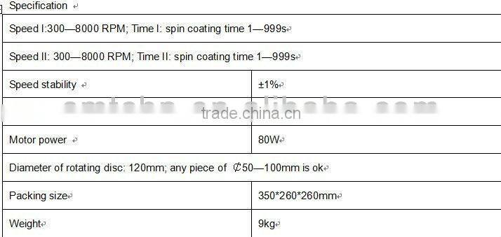 Precision Spin Coater/Vacuum spin coater T108/Dip coater