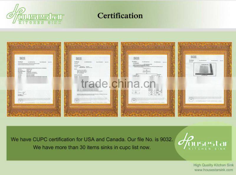 Kitchen furniture American Canada hot sales undermount single handmade kitchen sink with cupc certififcation