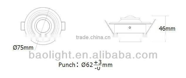 2013 led ceiling lights can adjust beam angle 3w led spot lamp