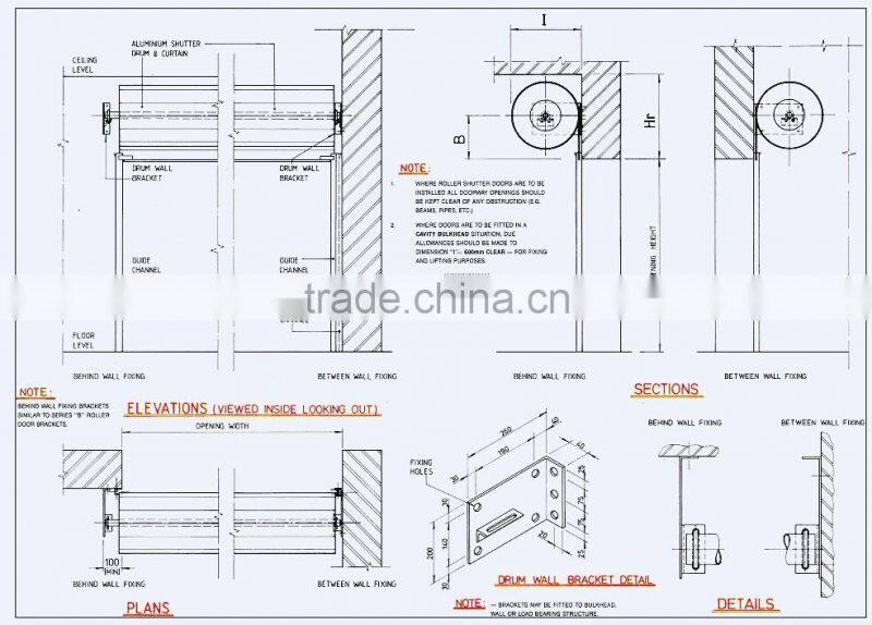 Rolling shutter door spring box