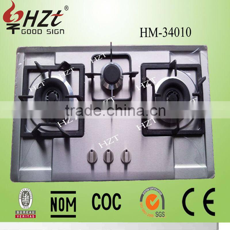 3 Burner gas cooker/gas stove/gas burner/cooktop