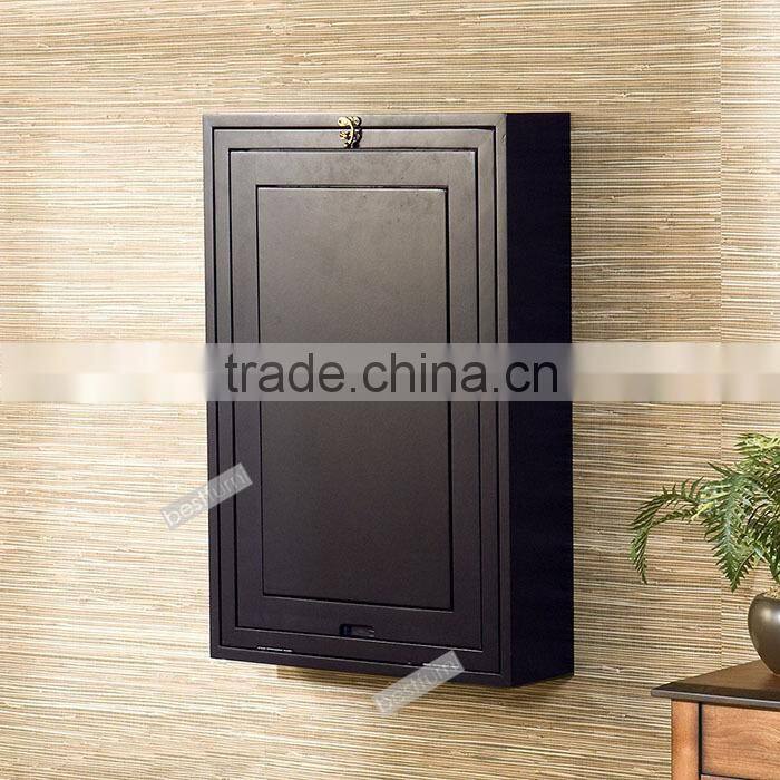 Folding Desk with Wall Mounted Cabinet