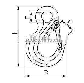 FMR013-G80 Eye Sling Hook With Cast Latch