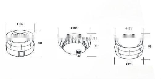 2016 waterproof DMX512 IP68 led underwater strip light 20w stainless steel linear light