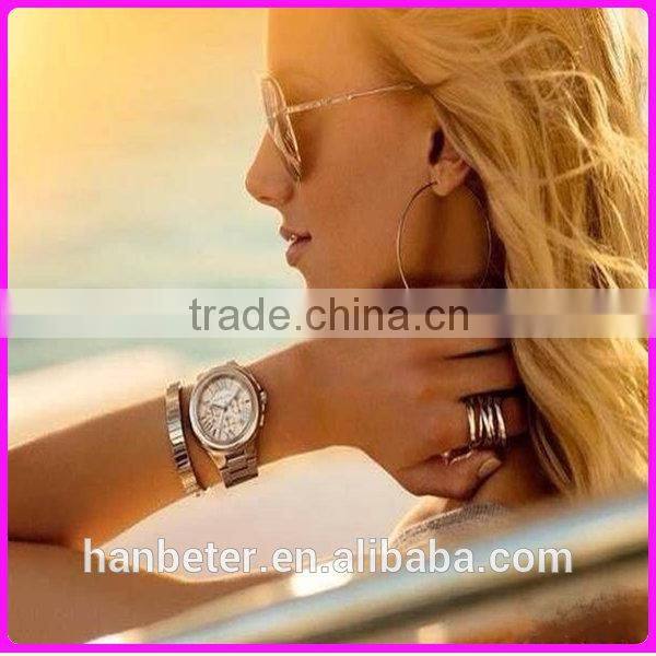 Funky watches metal band women rose gold japan miyota watch