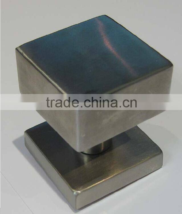 Stainless steel square door knob dia50mm