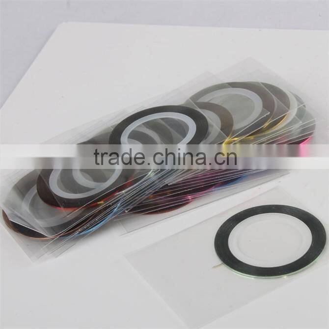 Fashion 40 colors nail striping tape for nail art decoration nail tapes