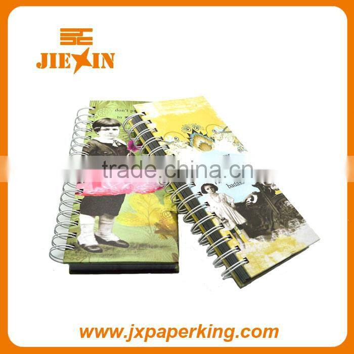 magic clolor spiral notebooks with plastic cover for office supplies