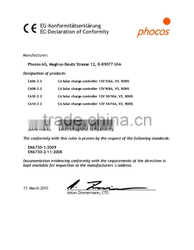 Factory Manufacture Pwm Solar Charge Controller Manual