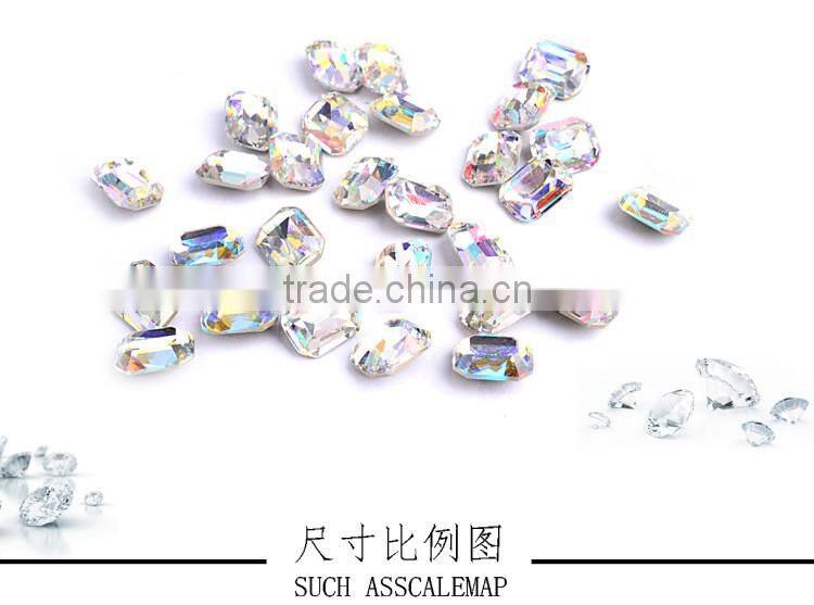 2016 New arrival special-shaped diamond cut high quality colorful stone with factory price