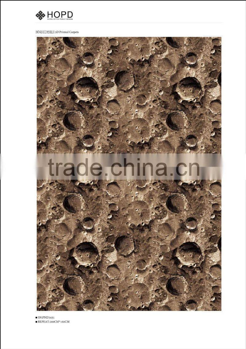 Luxury design pattern 3D printed Carpet for decoration