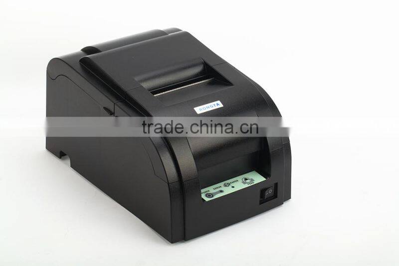 76mm Dot Matrix Pos Receipt Impact Printer 9 pins 420dot/line Dot density 4.4line/sec Printing Speed