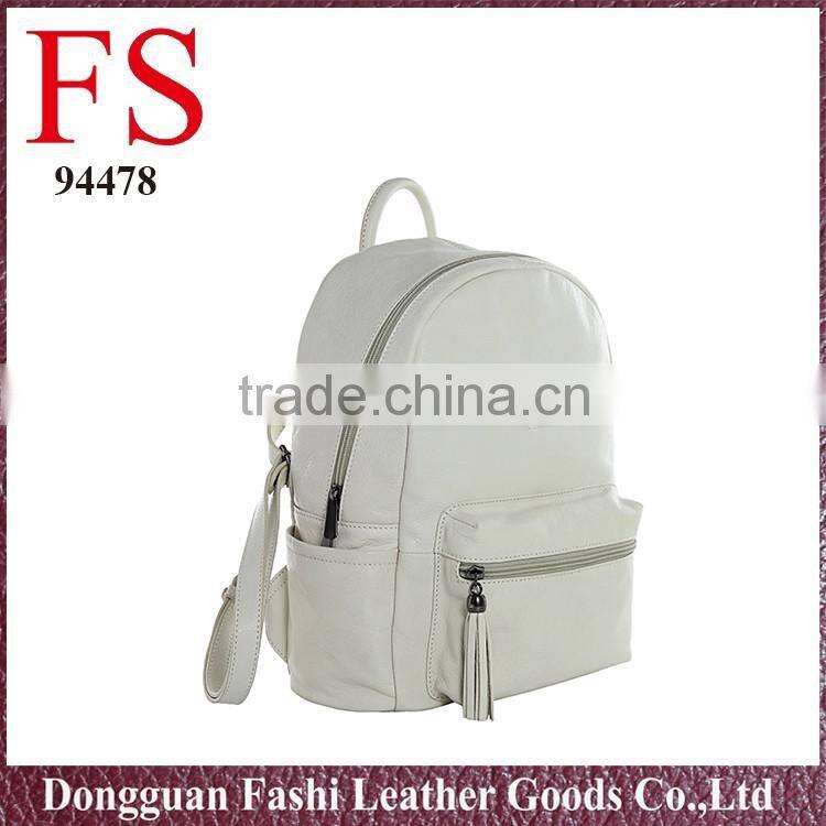 Hiking new genuine leather backpack for school girls