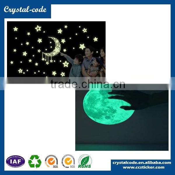 26 letters various shapes noctilucent glow in the dark sticker
