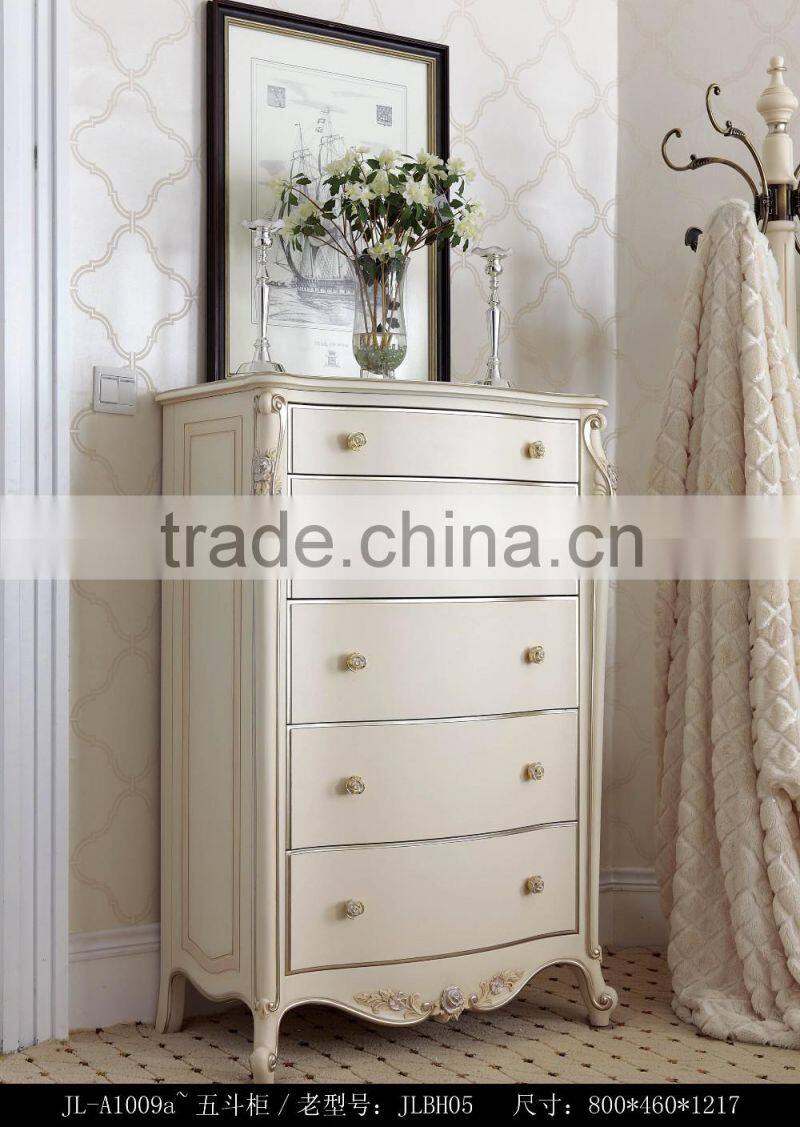 New Classic European And America Style Carved Bedroom Furniture Bed Bedside table Wardrobe Dressing table Bench Royal Chair