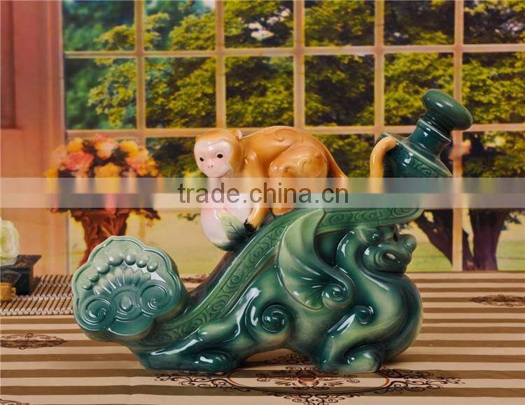 Chinese porcelain wine bottle