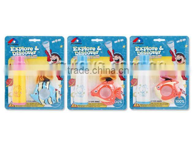 Baby educational fish style telescope and artascope toy