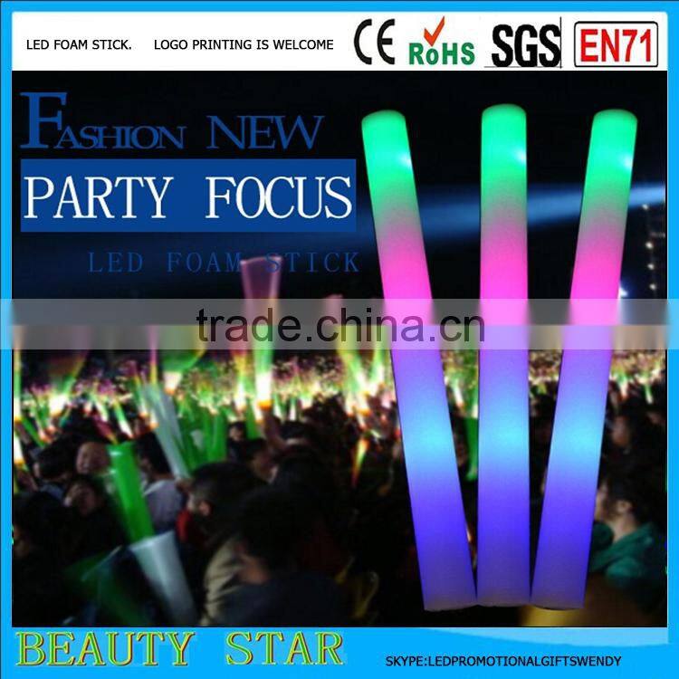 2016 Cheapest foam led stick,RGB foam led stick,wholesale cheering foam led stick for party,event,festival