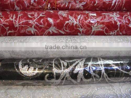 glass or snow organza roll