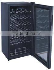 Home use Mirror glass door LED light Thermoelectric Wine Cooler