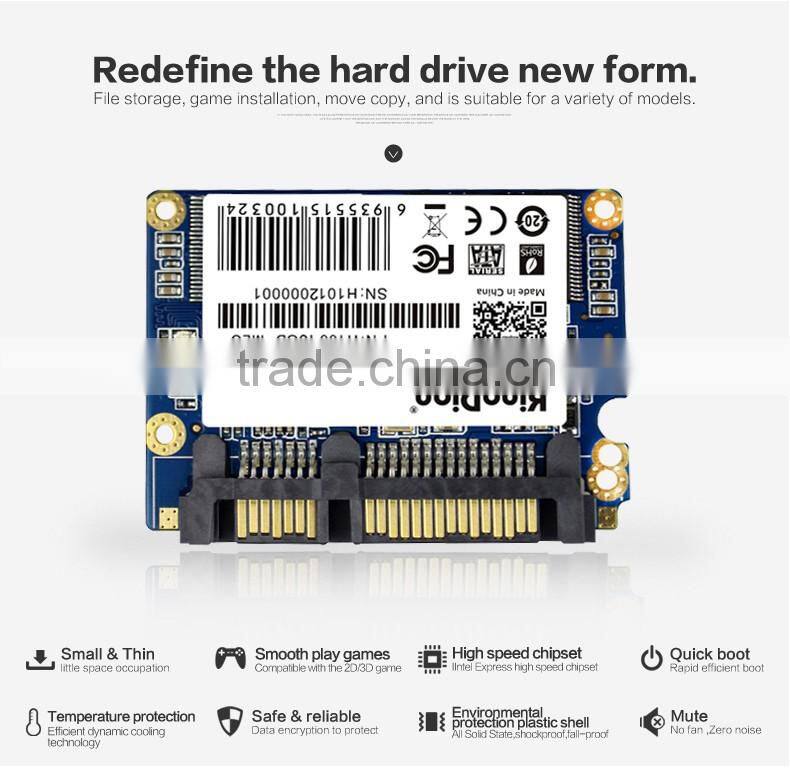 Original Brand KingDian Hard Disk 16GB Half slim sata2 Solid State Drive SSD internal hard drive price(H100 16GB)